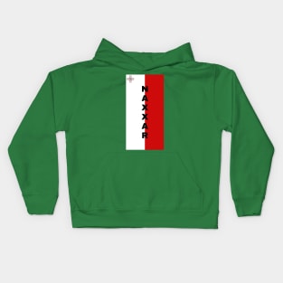 Naxxar City in Malta Flag Vertical Kids Hoodie